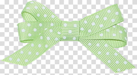 Monos, green and white polka-dot ribbon transparent background PNG clipart