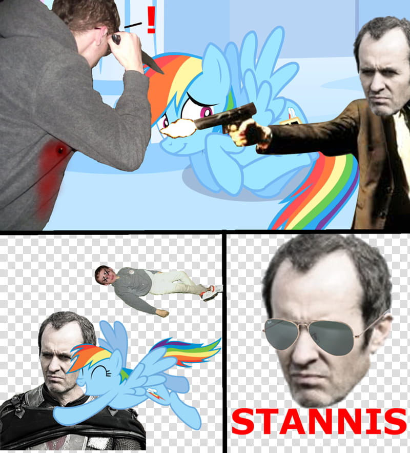 Stannis Saves Rainbowdash transparent background PNG clipart