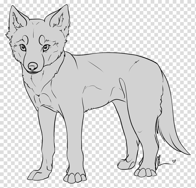 Free Pup Lines , gray dog illustration transparent background PNG clipart