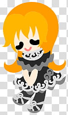 The icons of cute girls in pretty dress, higanbana-people- transparent background PNG clipart