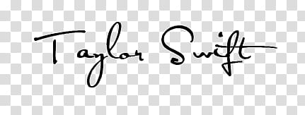 Firmas de famosos Famous signatures in, blue background with Taylor Swift signature text overlay transparent background PNG clipart