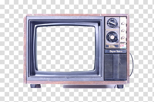 Watch, vintage television transparent background PNG clipart
