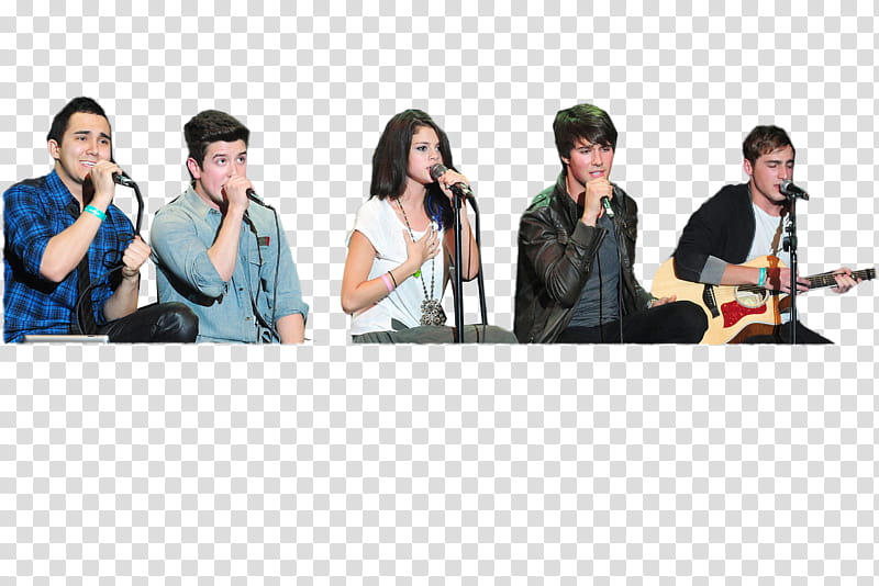 Selena Gomez And Big Time Rush transparent background PNG clipart