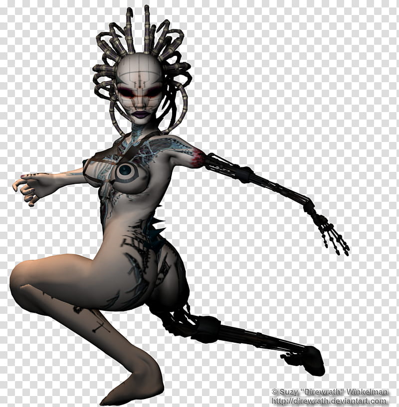 Cyborg Female , alien illustration transparent background PNG clipart