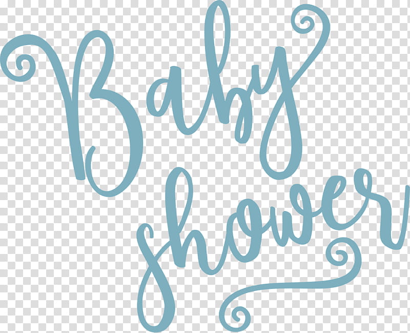 Baby Shower, Logo, Infant, Text, Turquoise, Calligraphy, Line transparent background PNG clipart