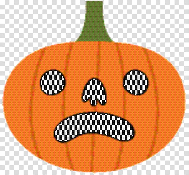 Cartoon Pumpkin, Orange, Plant, Polka Dot, Fruit, Smile, Calabaza transparent background PNG clipart