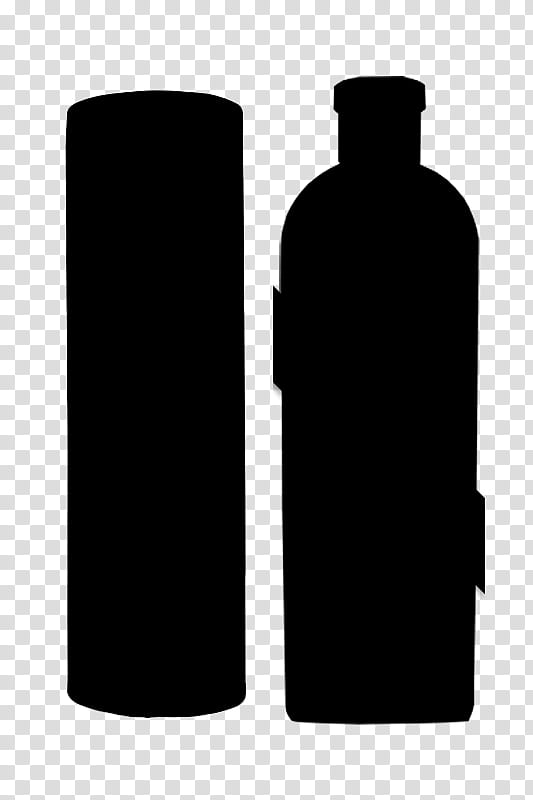 Plastic Bottle, Glass Bottle, Wine, Cylinder, Black M transparent background PNG clipart