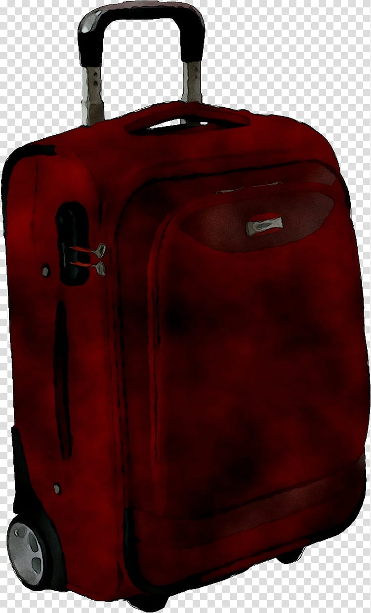 Suitcase, Hand Luggage, Baggage, Red, Luggage And Bags, Maroon, Wheel, Rolling transparent background PNG clipart