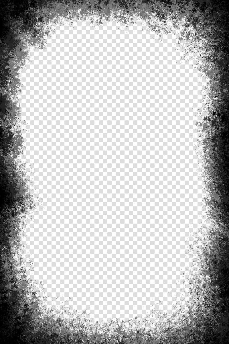 grunge border, blue and black frame transparent background PNG clipart