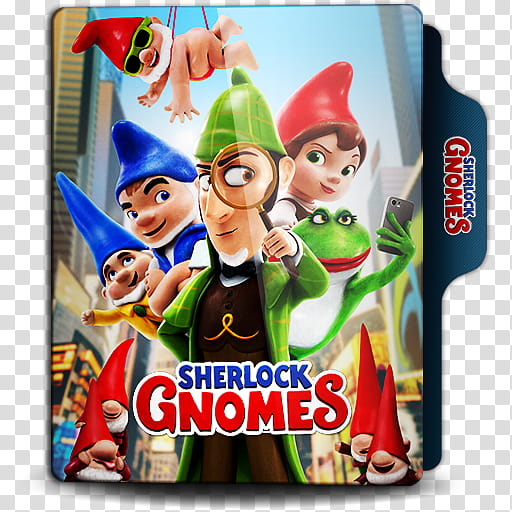Sherlock gnomes  folder icon, Templates  transparent background PNG clipart
