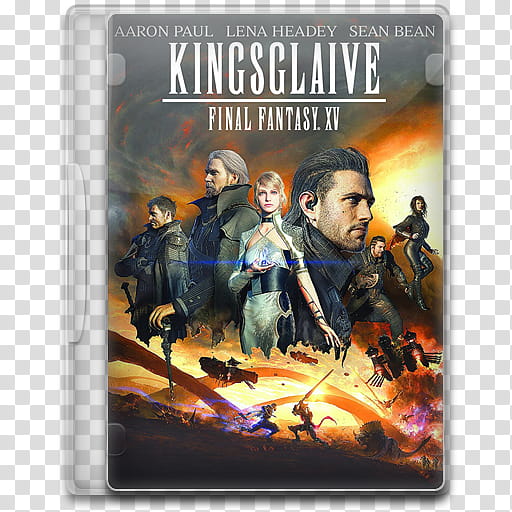 Movie Icon , Kingsglaive, Final Fantasy XV, Kingsclaive Final Fantasy  DVD case icon transparent background PNG clipart