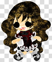 The icons of cute girls in pretty dress, higanbana-people- transparent background PNG clipart