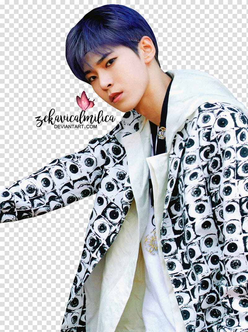 NCT  Doyoung Cherry Bomb, man posing with fierce look transparent background PNG clipart