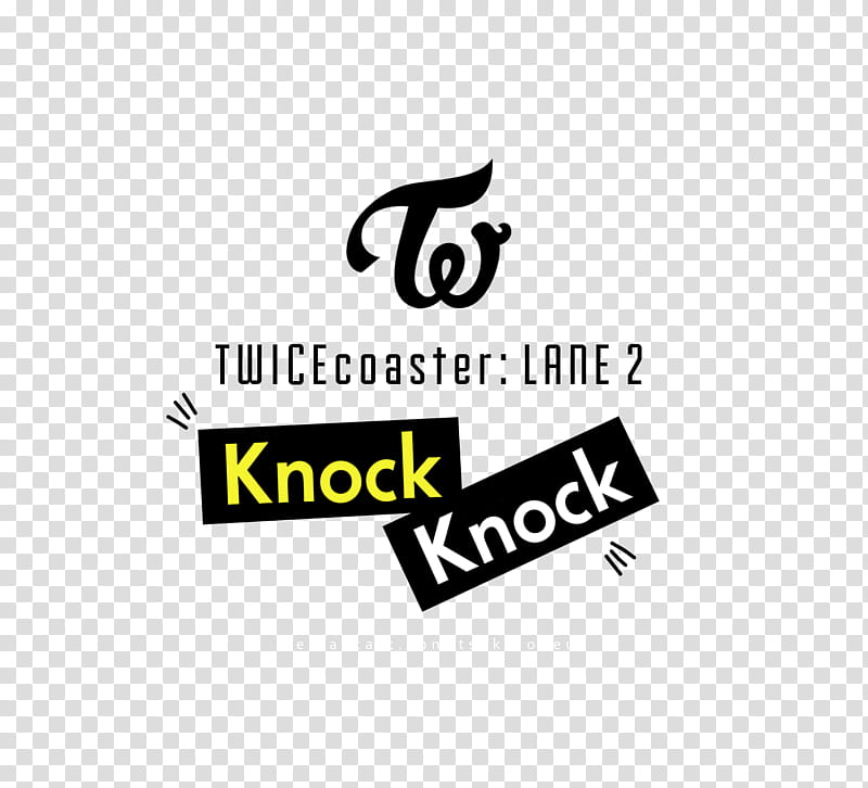 TWICE Knock Knock Logo, Twice Knock Knock text illustration transparent background PNG clipart