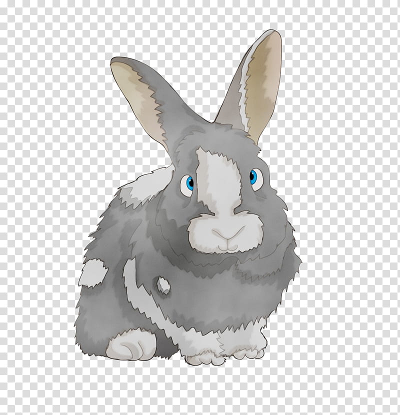 rabbit domestic rabbit rabbits and hares animal figure hare, Watercolor, Paint, Wet Ink, Figurine, Snowshoe Hare, Snout, Whiskers transparent background PNG clipart