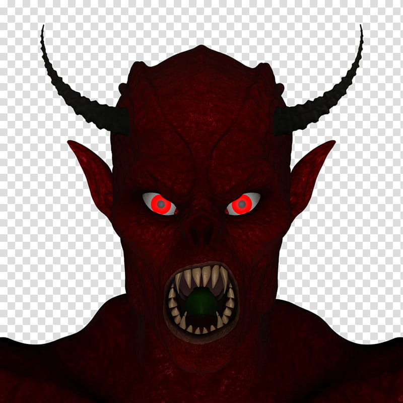 DAZ D (Studio): The Red Devil (Head Shot) transparent background PNG clipart