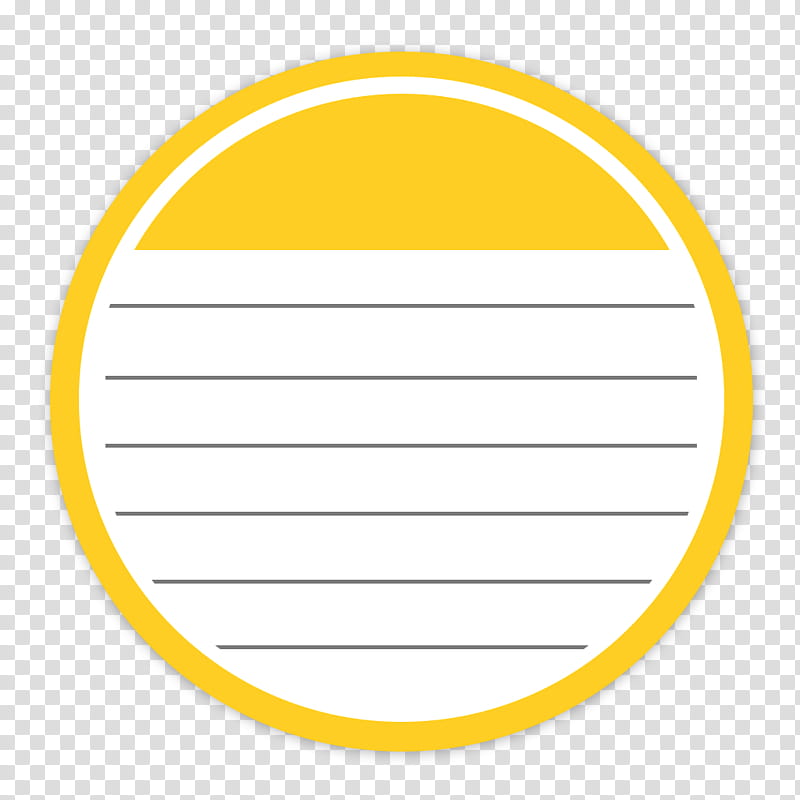 Flader  default icons for Apple app Mac os X, Notes, yellow and white note art transparent background PNG clipart