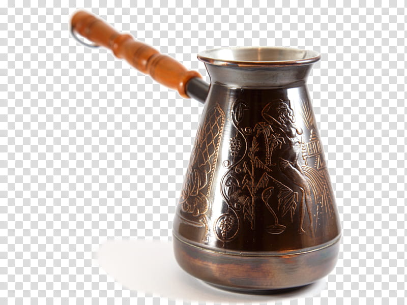Metal, Turkish Coffee, Turkish Cuisine, Copper, Tea, Cezve, Ibrik, Coffeemaker transparent background PNG clipart