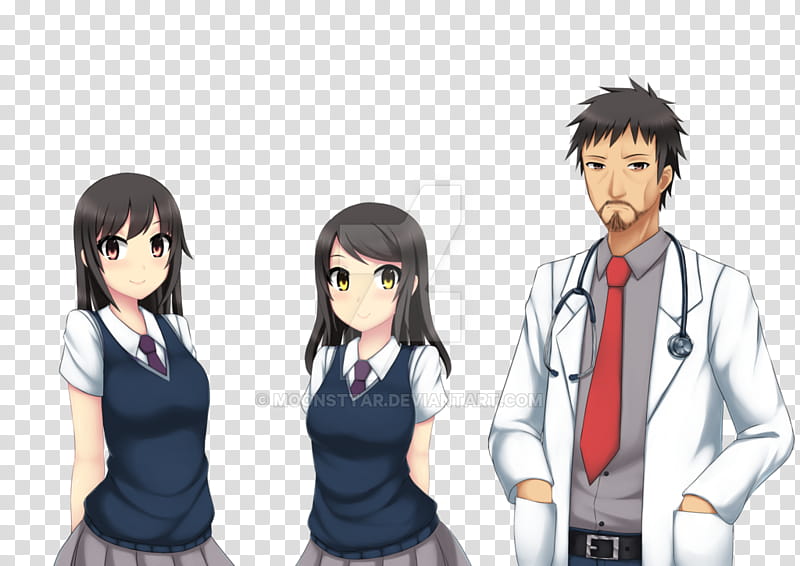 Maiko, Yuki and The Doctor transparent background PNG clipart