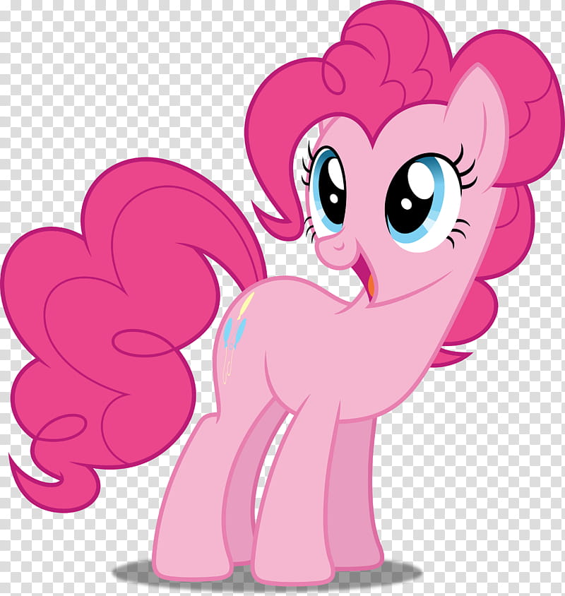 Pinkie Pie, pink My Little Pony character illustration transparent ...