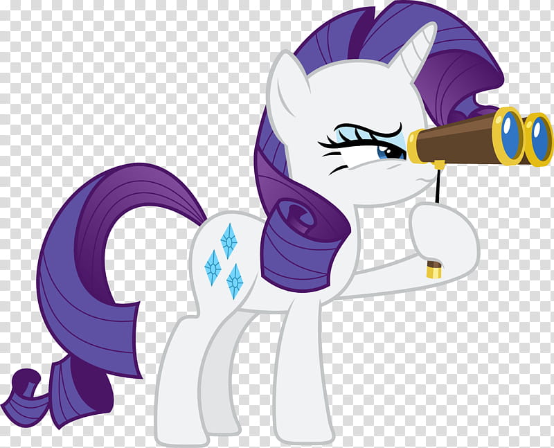 Rarity with Opera Glasses, My Little Pony transparent background PNG clipart