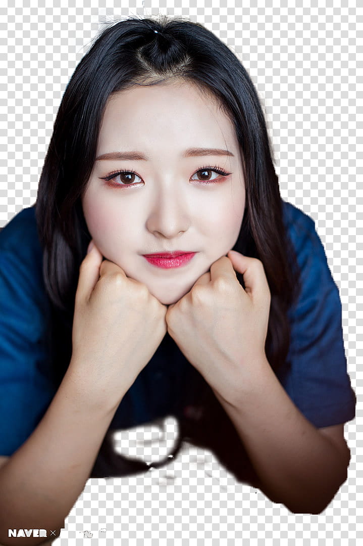 Olivia Hye, woman resting on arm transparent background PNG clipart