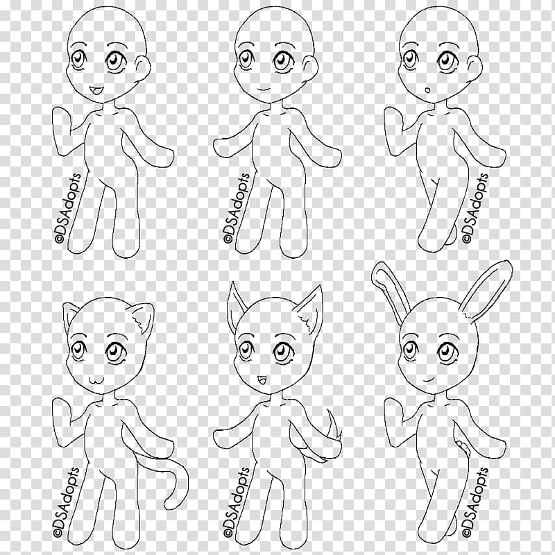 Chibi Bases FU PU, standing character illustration transparent background PNG clipart