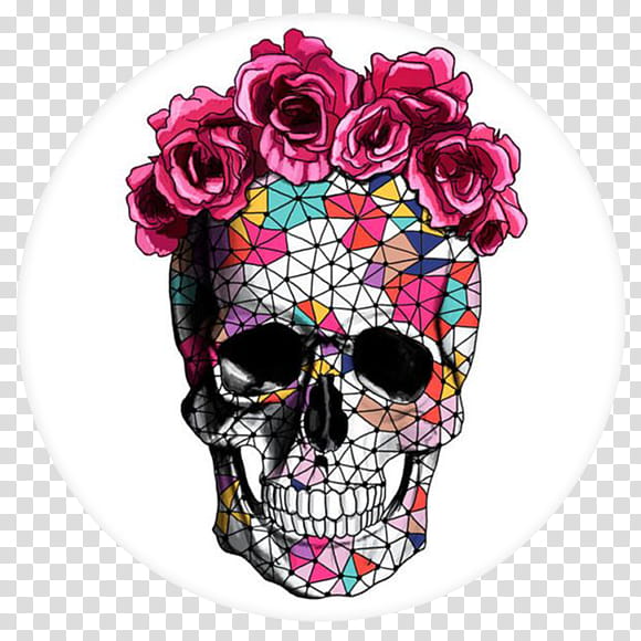 Day Of The Dead Skull, Calavera, Flower, Floral Design, Drawing, Rose, Tattoo, Wreath transparent background PNG clipart