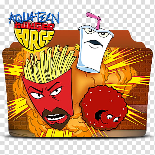 TV Series Icon Pack , [US] Aqua Teen Hunger Force ( ) transparent background PNG clipart