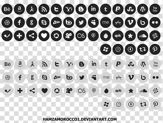 iCocialiKo FREE Social Media iCones, assorted-color icons transparent background PNG clipart
