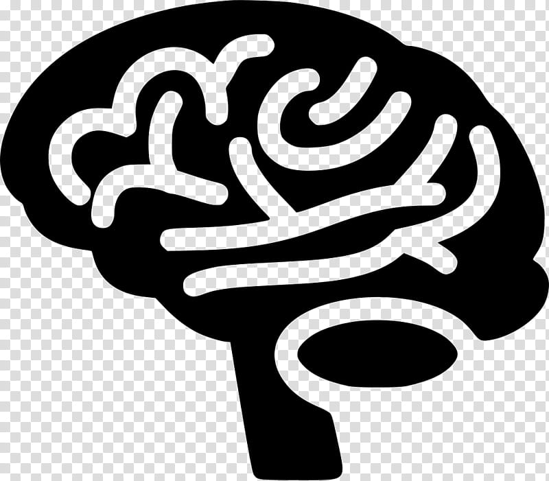 Cartoon Brain, Human Head, Mind, Human Brain, Blackandwhite, Logo, Line Art, Automotive Decal transparent background PNG clipart