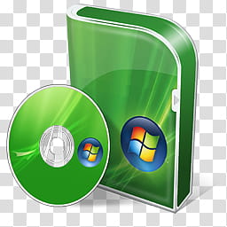 Windows Live For XP, green Windows disc transparent background PNG clipart