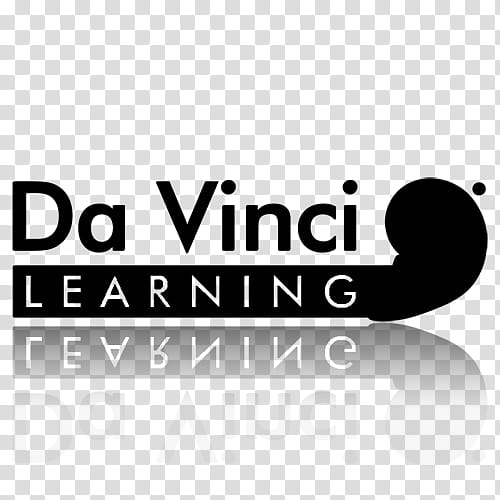 TV Channel icons , da_vinci_learning_black_mirror, Da Vinci Learning logo transparent background PNG clipart
