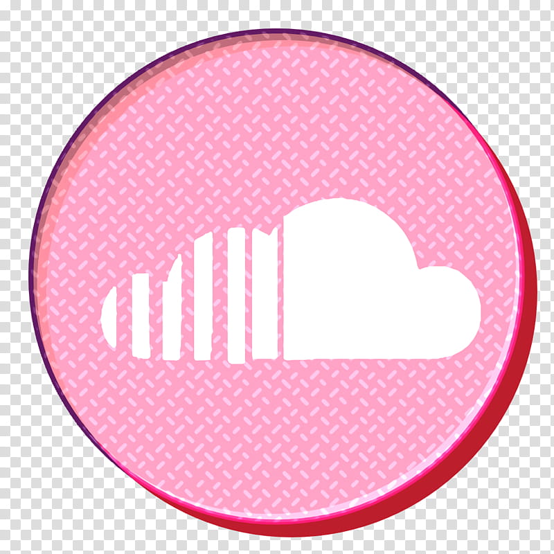media icon rs icon social icon, Soundcloud Icon, Pink, Circle, Line, Material Property, Magenta, Oval transparent background PNG clipart
