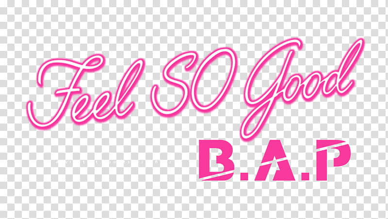 B A P Feel So Good Logo, fell so good text transparent background PNG clipart