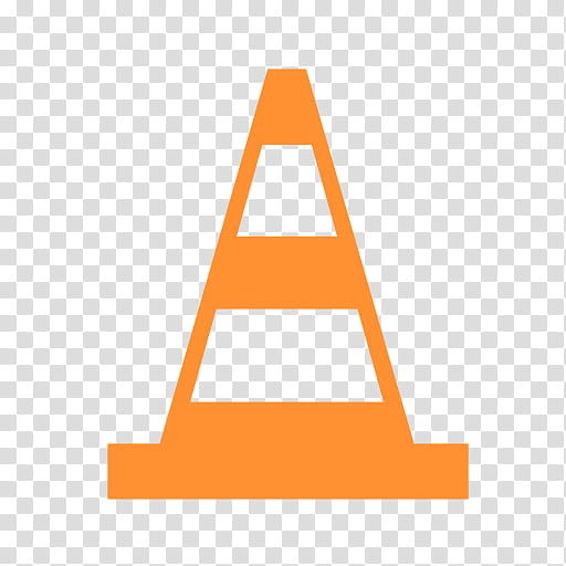 Metronome, orange traffic cone icon illustration transparent background PNG clipart