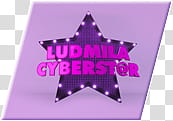Violetta , Ludmila Cyberstar text transparent background PNG clipart