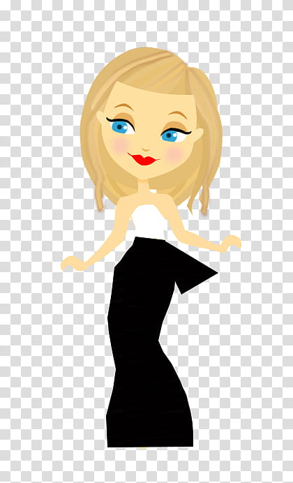 Dolls, woman wearing black dress art transparent background PNG clipart ...