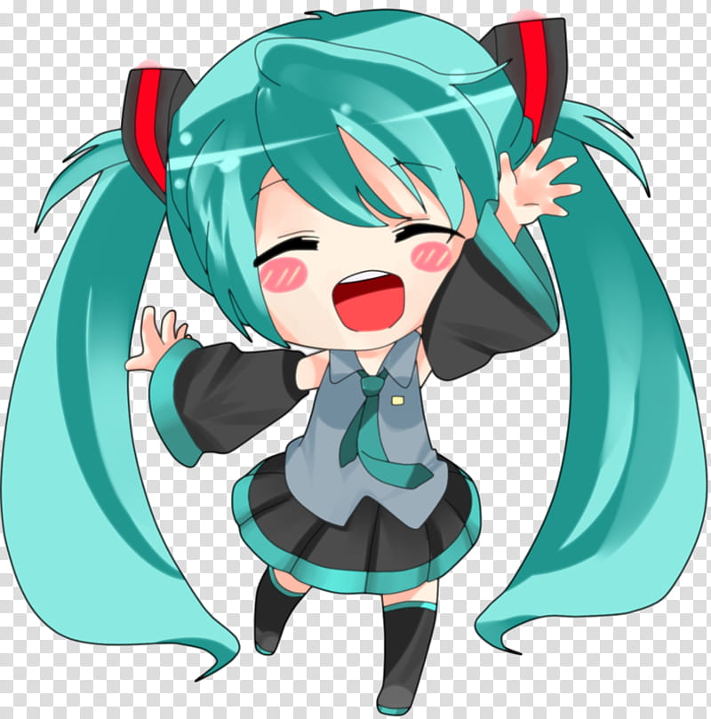 Miku Hatsune , white and green anime character transparent background PNG clipart