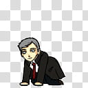 BBC Sherlock Lestrade Shimeji, black and gray computer tower transparent background PNG clipart