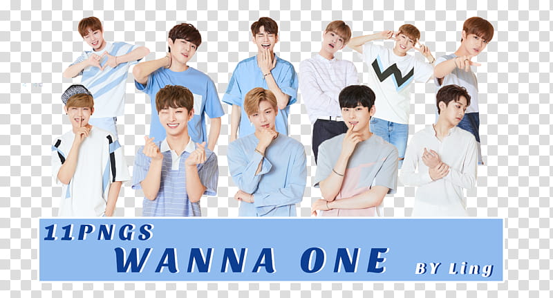 WANNA ONE S , Korean artists transparent background PNG clipart