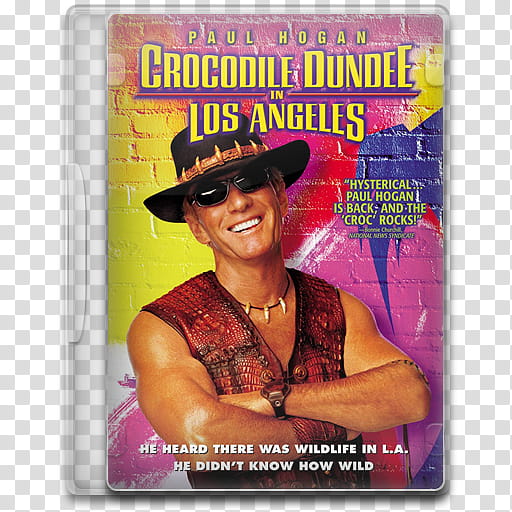 Movie Icon Mega , Crocodile Dundee in Los Angeles transparent background PNG clipart