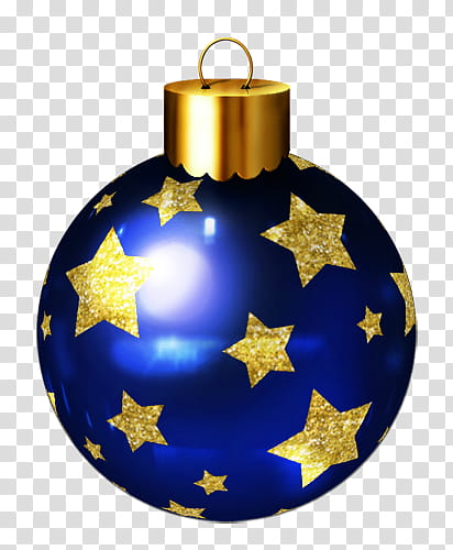 Christmas balls, blue and yellow star print ceramic vase transparent background PNG clipart