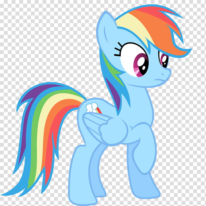 Rainbow Dash Oh, blue unicon transparent background PNG clipart