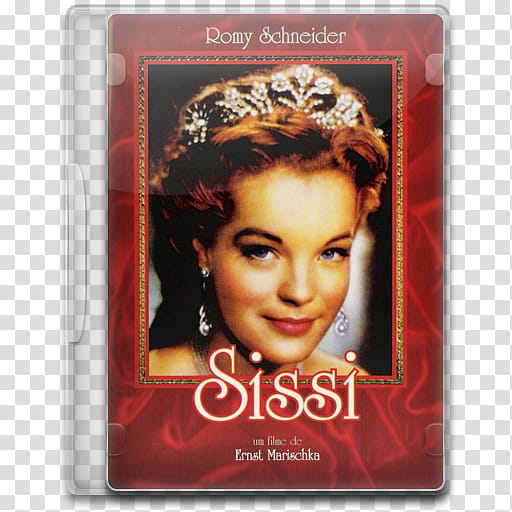 Movie Icon , Sissi, Romy Schneider Sissi DVD case art transparent background PNG clipart