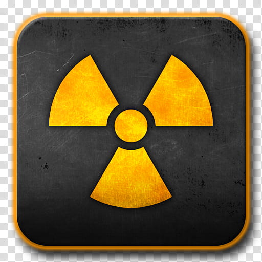 Orange Phoenix Icon , Radiation, radiation warning sign transparent background PNG clipart