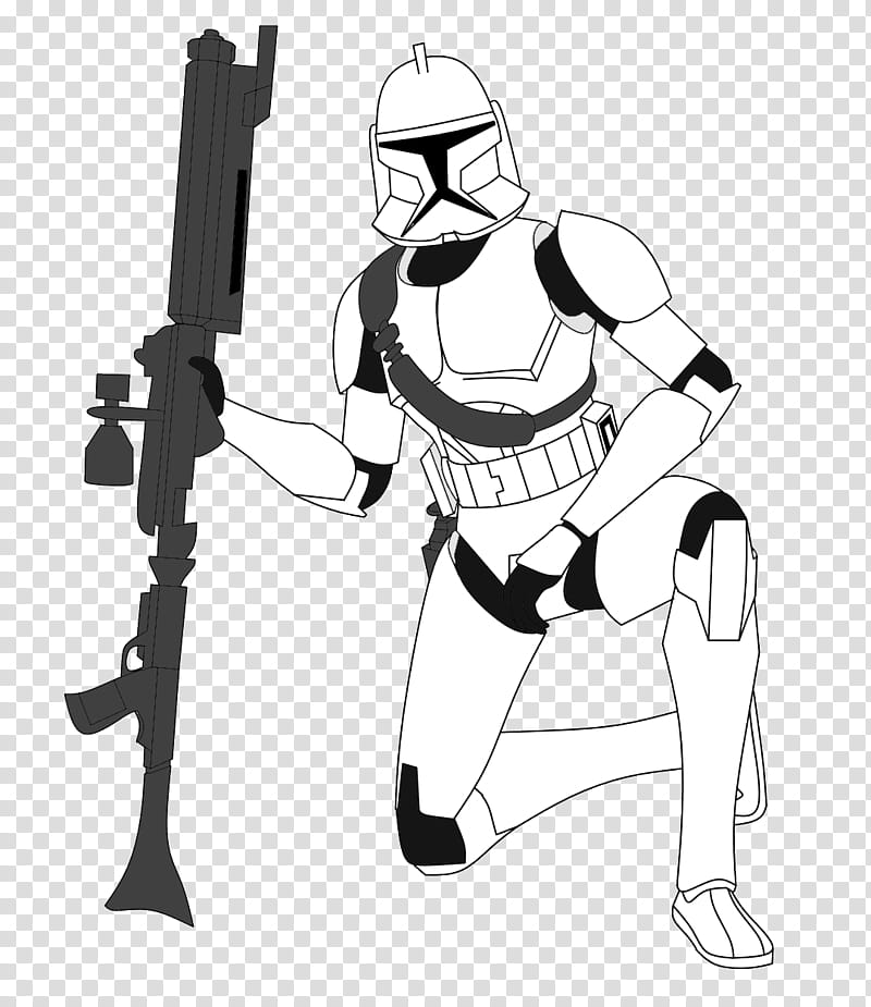 Clone Trooper with Strap and DC A transparent background PNG clipart