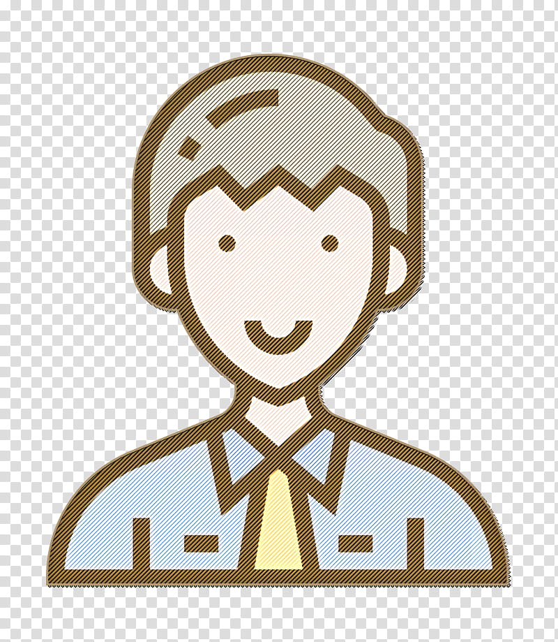 Manager icon Careers Men icon Man icon, Cartoon, Line, Smile, Logo transparent background PNG clipart