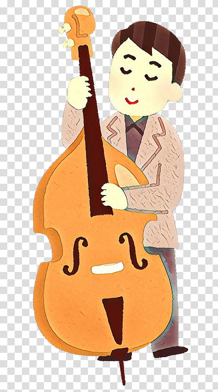 string instrument string instrument cartoon musical instrument double bass, Cello, Plucked String Instruments, Cellist, Vielle transparent background PNG clipart