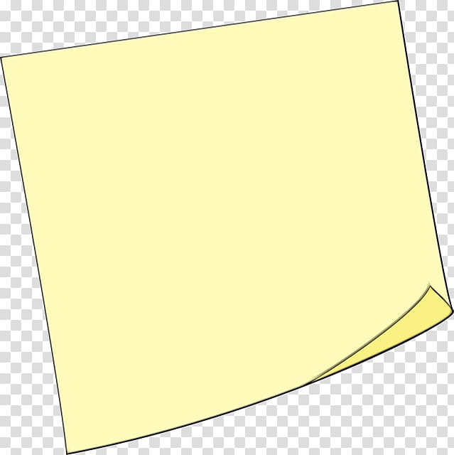 Notebook Paper, Postit Note, Cartoon, Poster, Yellow, Paper Product, Rectangle transparent background PNG clipart